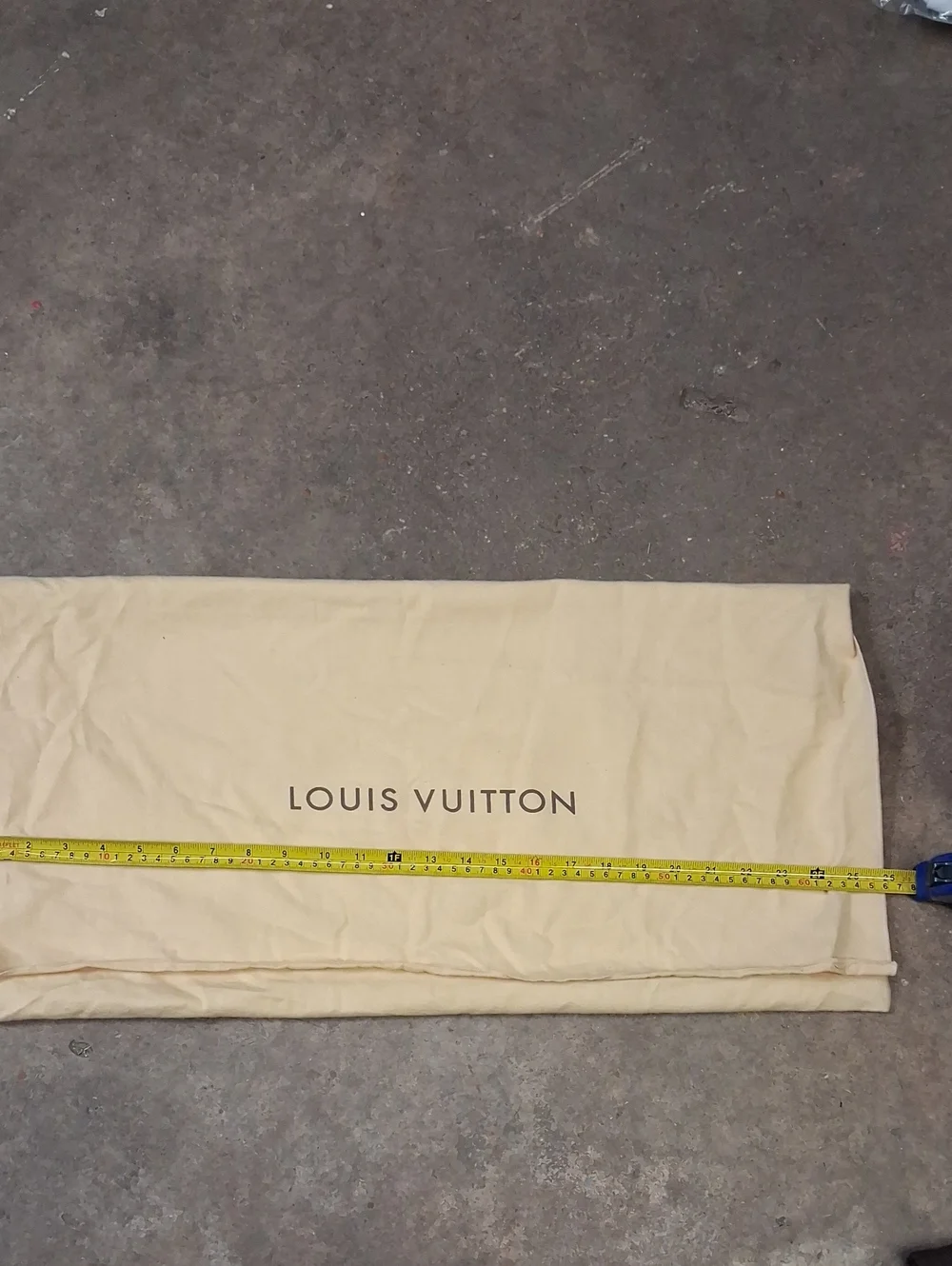 Louis Vuitton Beige Fold Over Storage Dust Bag